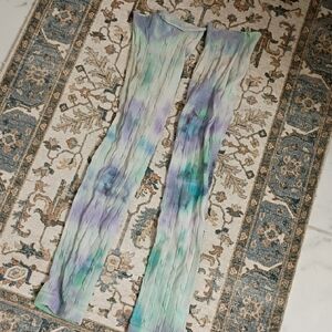 Tie-Dye Women's Thigh High Handmade Unquie Design stockings Small To Medium